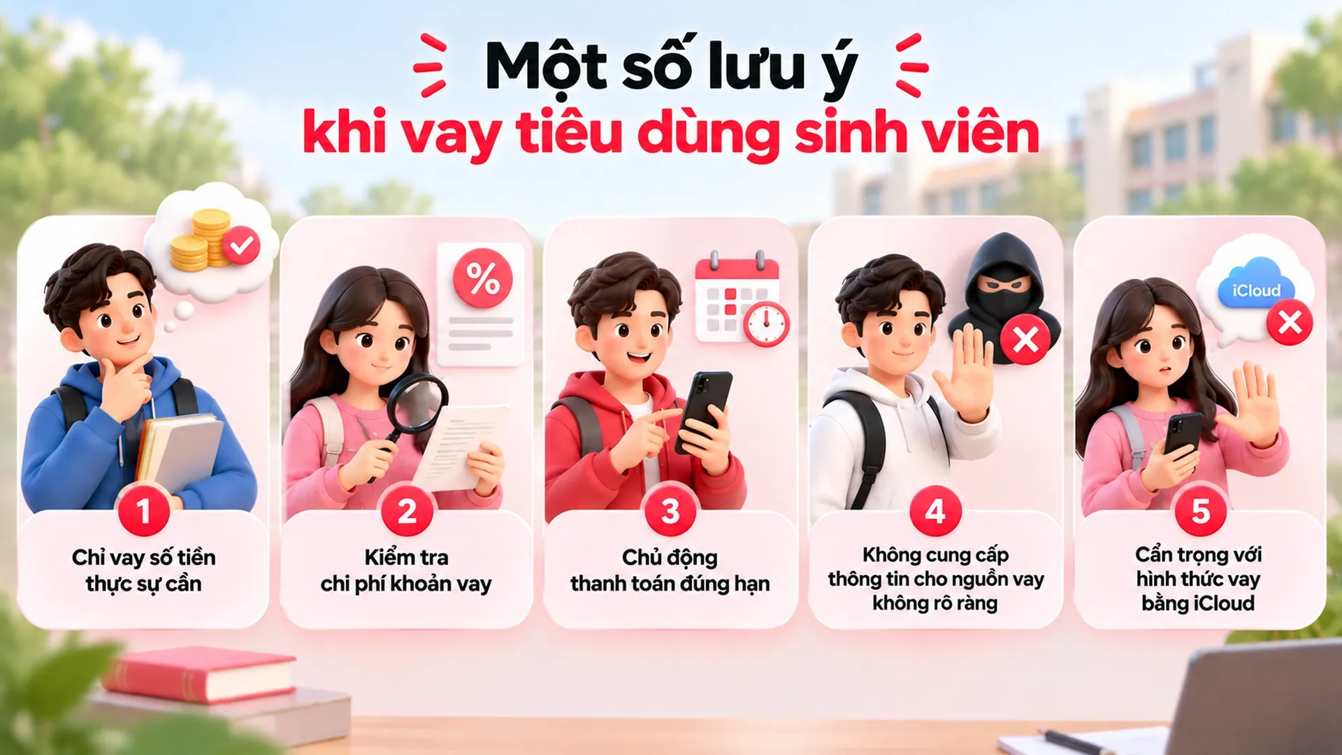 những điều sinh viên cần lưu ý khi vay tiêu dùng