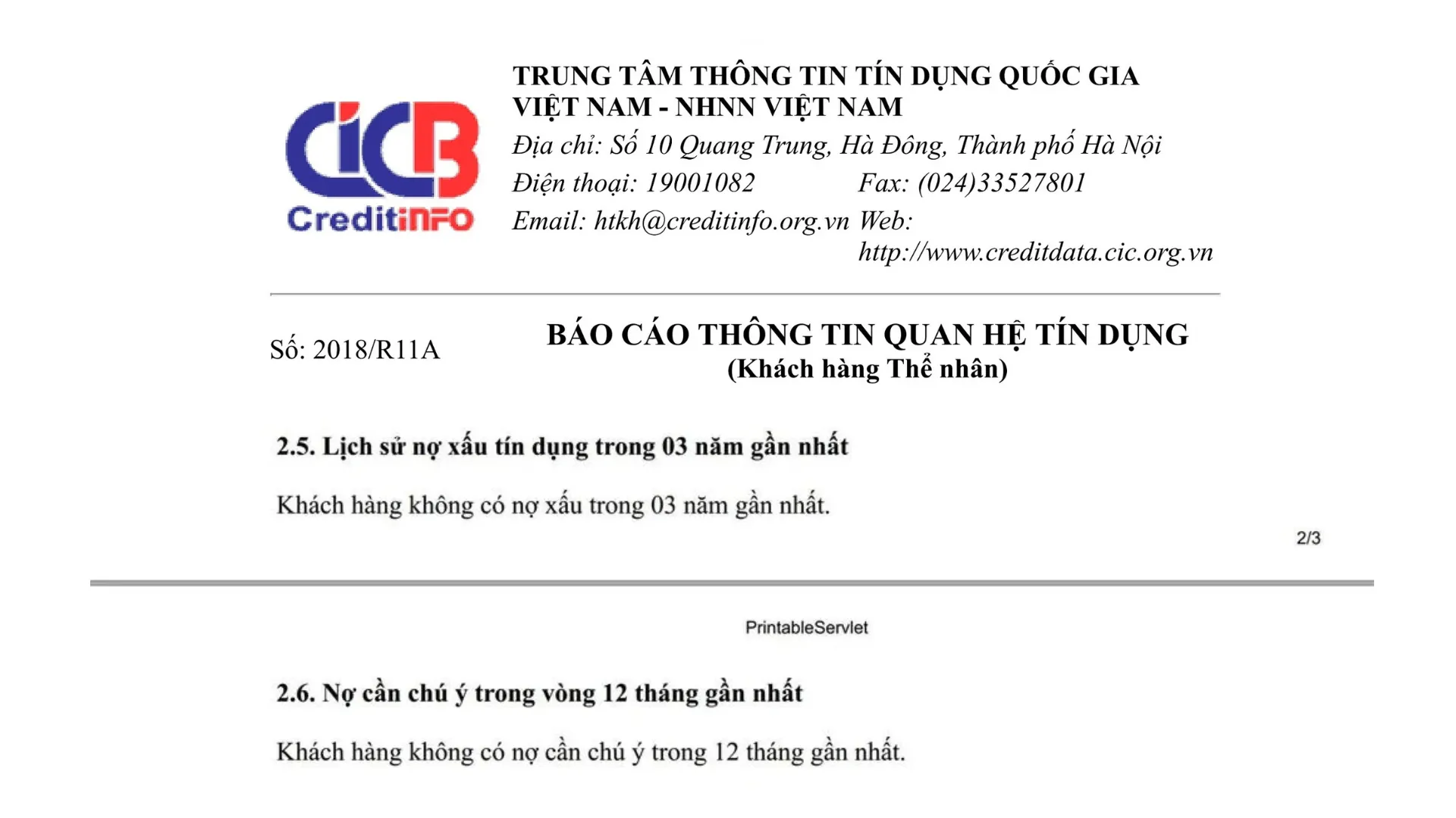 nợ xấu được lưu trữ trên CIC tối đa là 5 năm