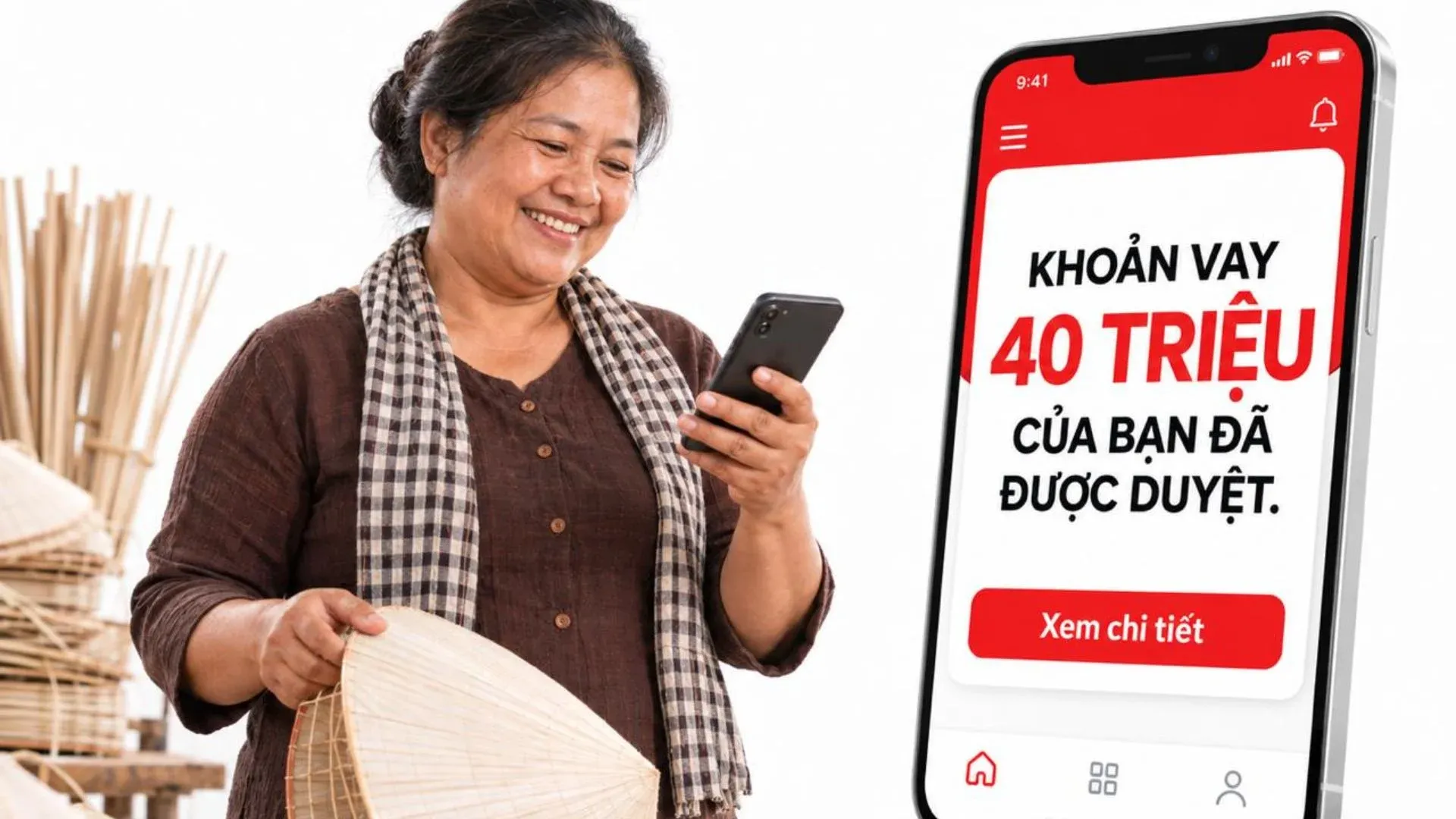 gói vay 40 triệu không thẩm định người thân của Home Credit